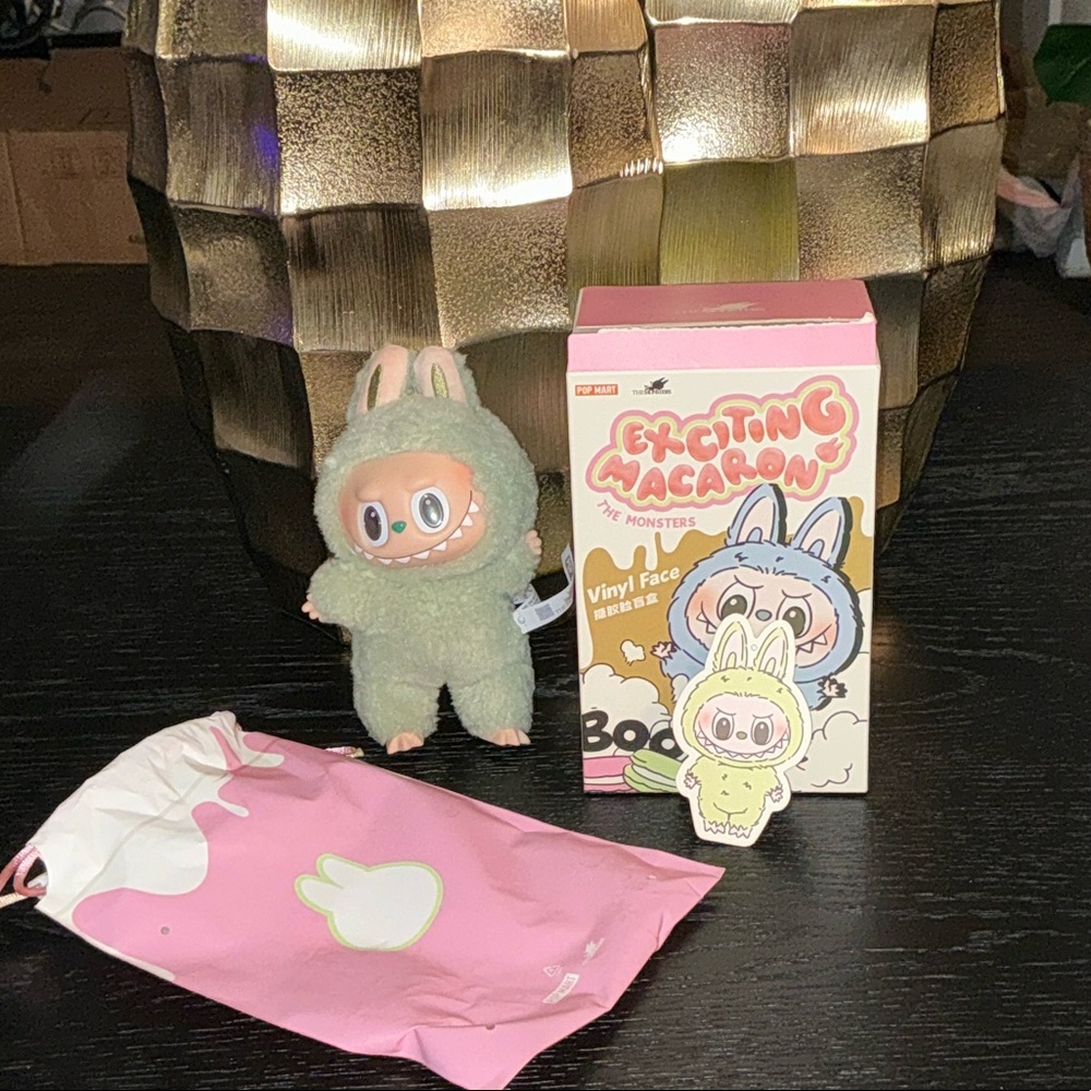 NEW 💎 Labubu Plush Toy - Green Grape